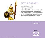 Minifigure-a-Day 2024 Daily Calendar Battle Godess