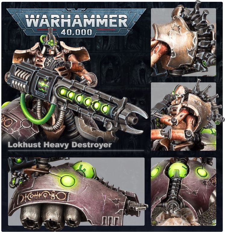 Warhammer 40,000: Necrons - Lokhusts Heavy Destroyer miniature