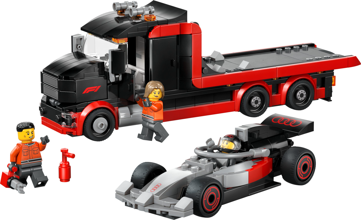 LEGO® City F1 Truck mit Audi F1 Rennwagen components