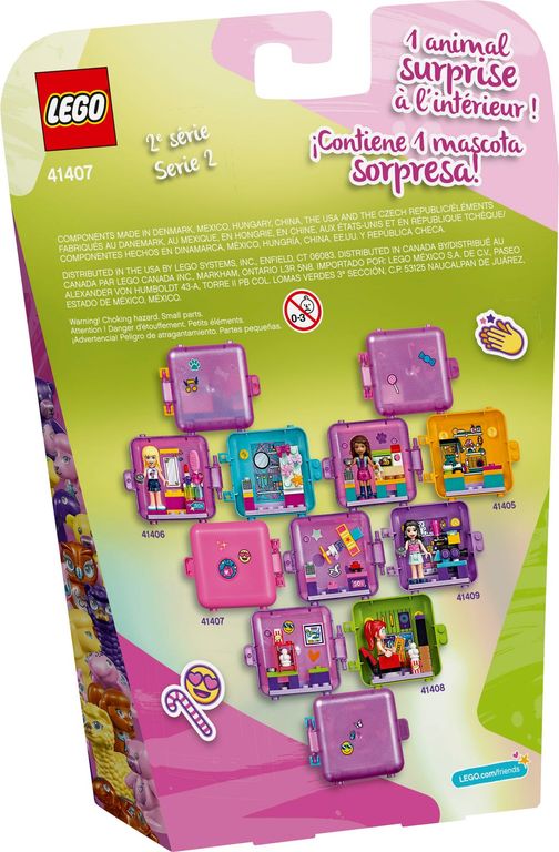 LEGO® Friends Olivia's Shopping Play Cube back of the box