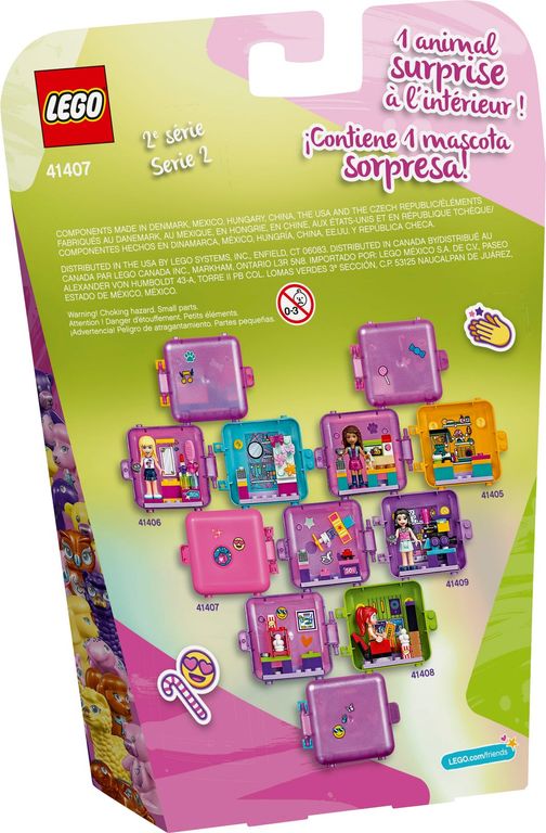 LEGO® Friends Cubo-Tienda de Juegos de Olivia parte posterior de la caja