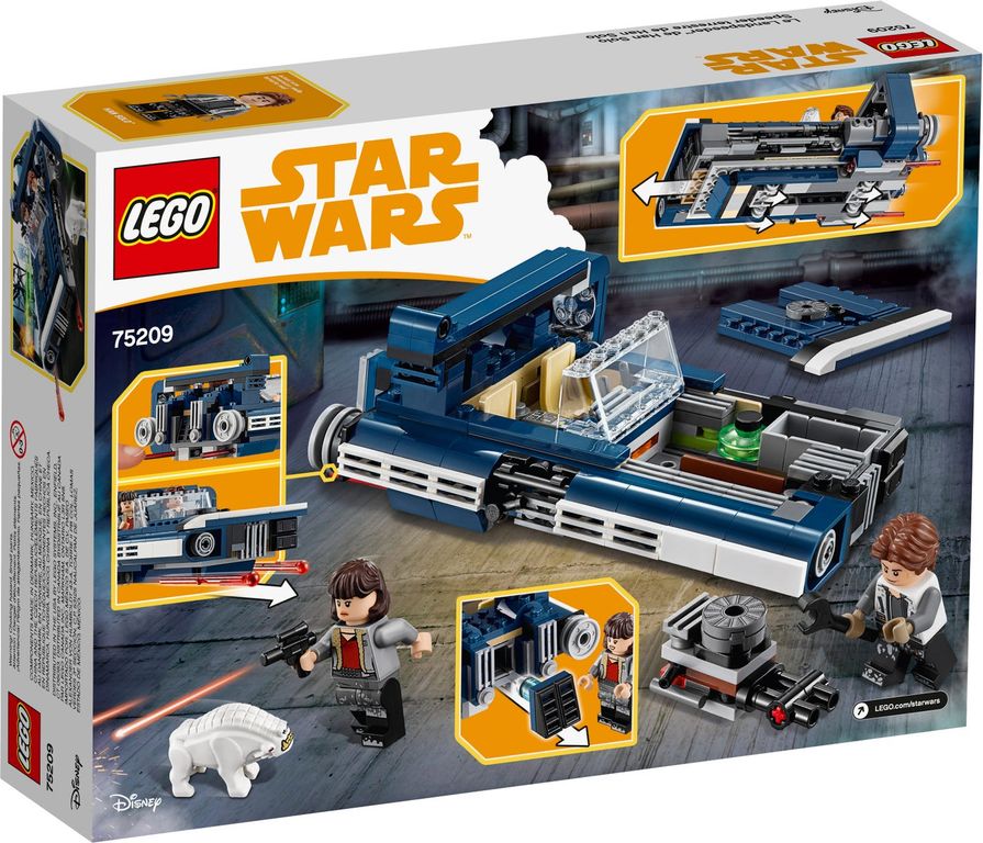 LEGO® Star Wars Han Solo's Landspeeder™ back of the box