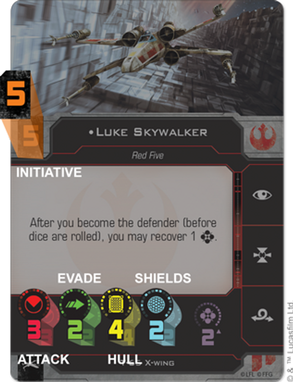 Star Wars: X-Wing Segunda Edición carta