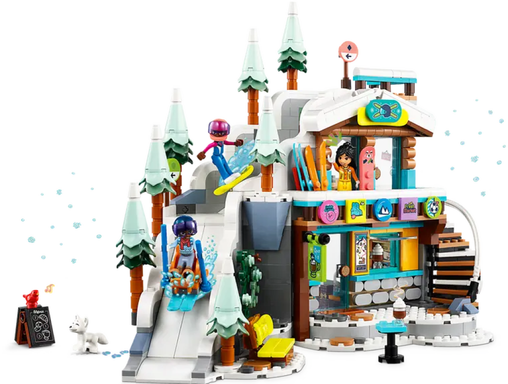 LEGO® Friends Holiday Ski Slope and Café gameplay