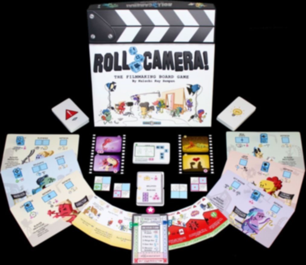 Roll Camera! The Filmmaking Board Game componenti