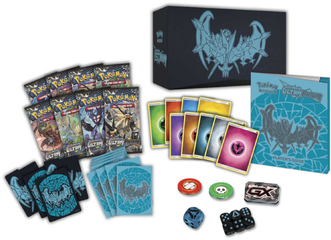 Pokémon: Sun & Moon Ultra Prism Elite Trainer Box - Dawn Wings Necrozma components