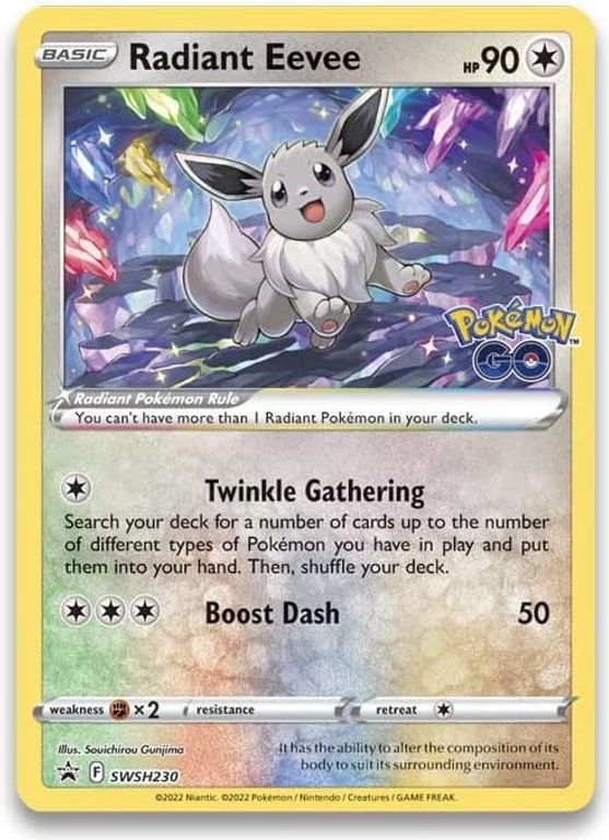Pokémon TCG: Pokémon GO Premium Collection—Radiant Eevee carta