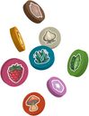 Wild Gardens Premium Wooden Source Tokens partes