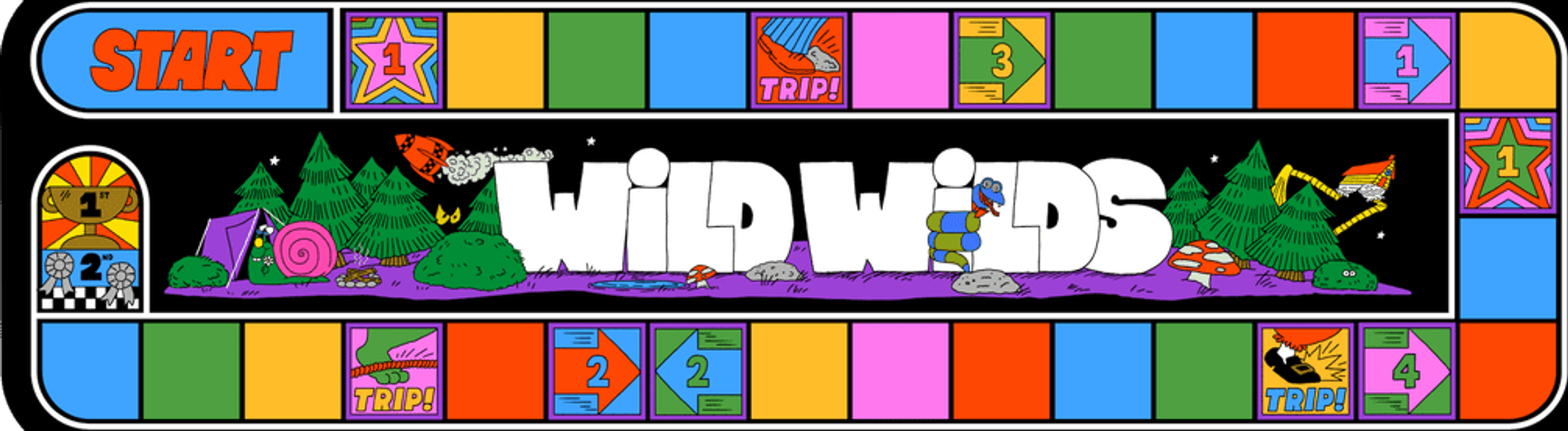 Magical Athlete game board