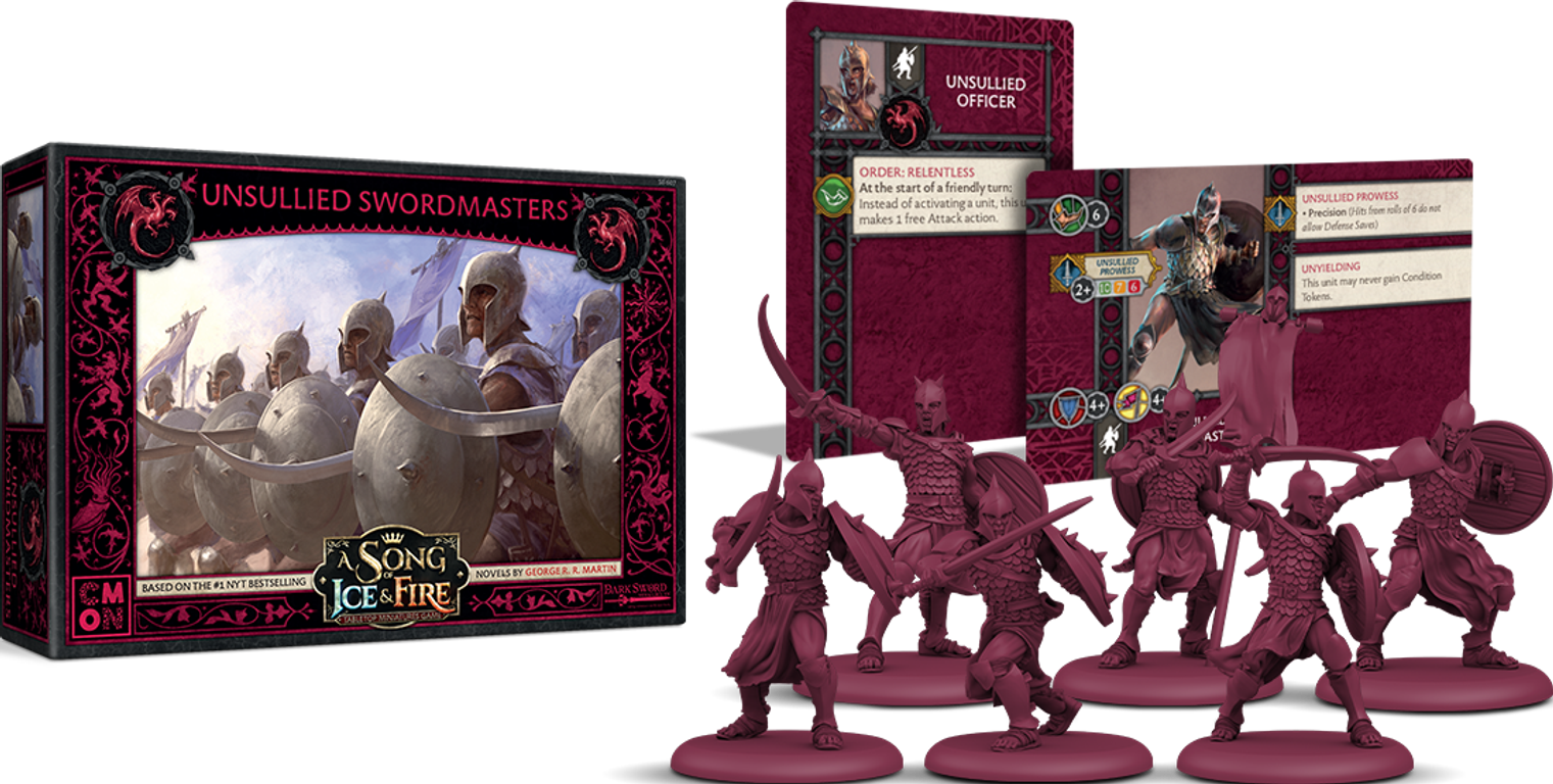 A Song of Ice & Fire: Tabletop Miniatures Game – Targaryen Unsullied Swordmasters partes