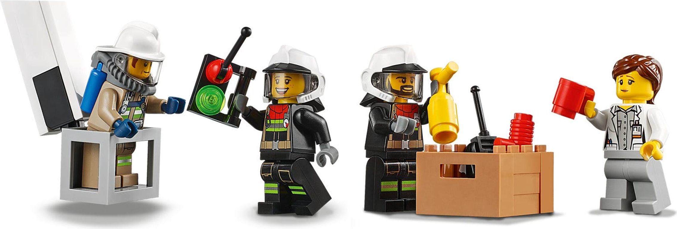 LEGO® City Fire Command Unit minifigures