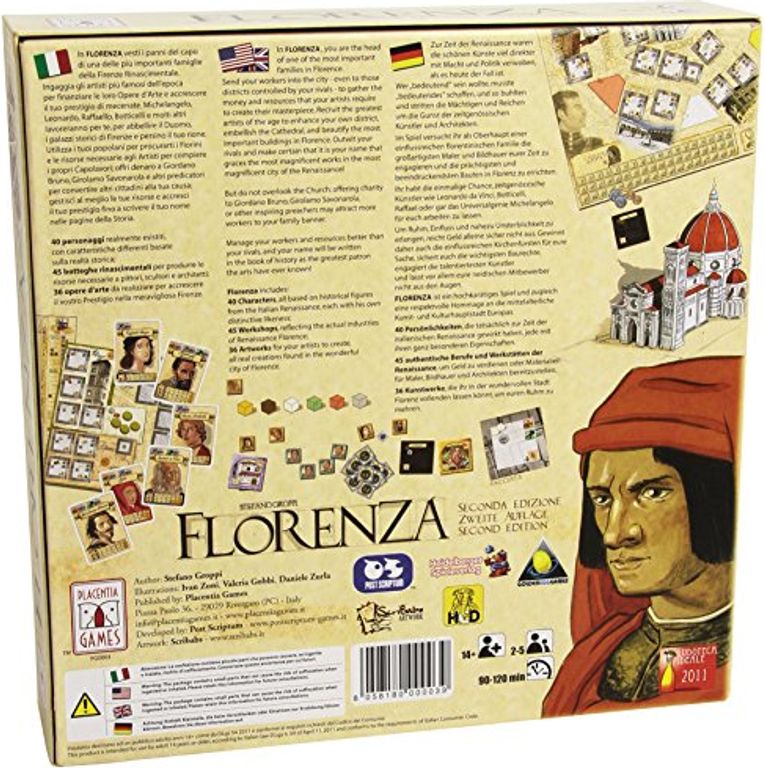 Florenza back of the box