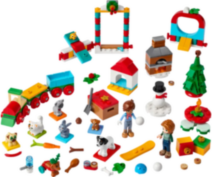 LEGO® Friends Advent Calendar 2023 components