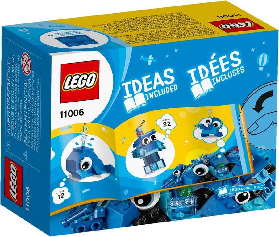 LEGO® Classic Briques créatives bleues dos de la boîte