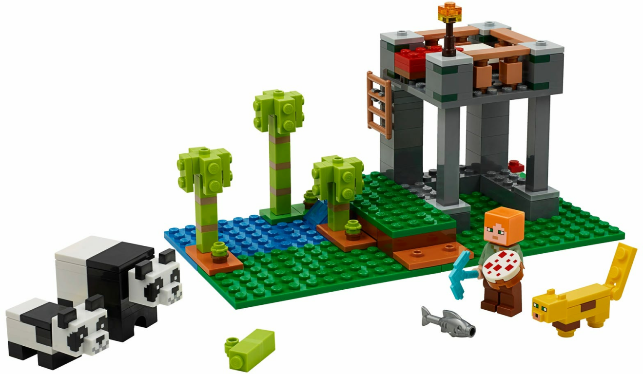 LEGO® Minecraft The Panda Kindergarten components