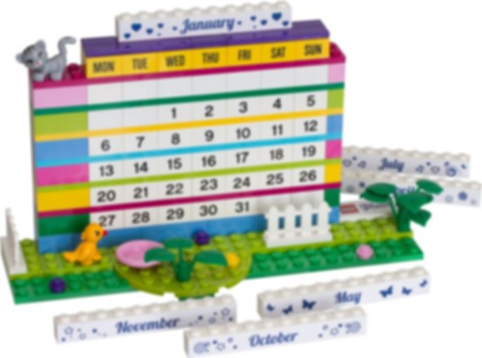 LEGO® Friends Brick Calendar components