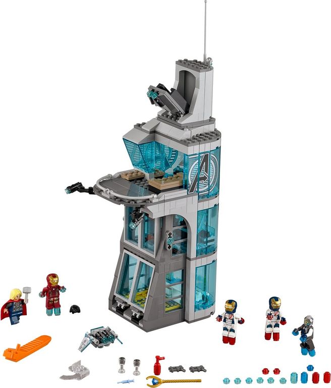 LEGO® Marvel Aanval op de Avengers toren componenten