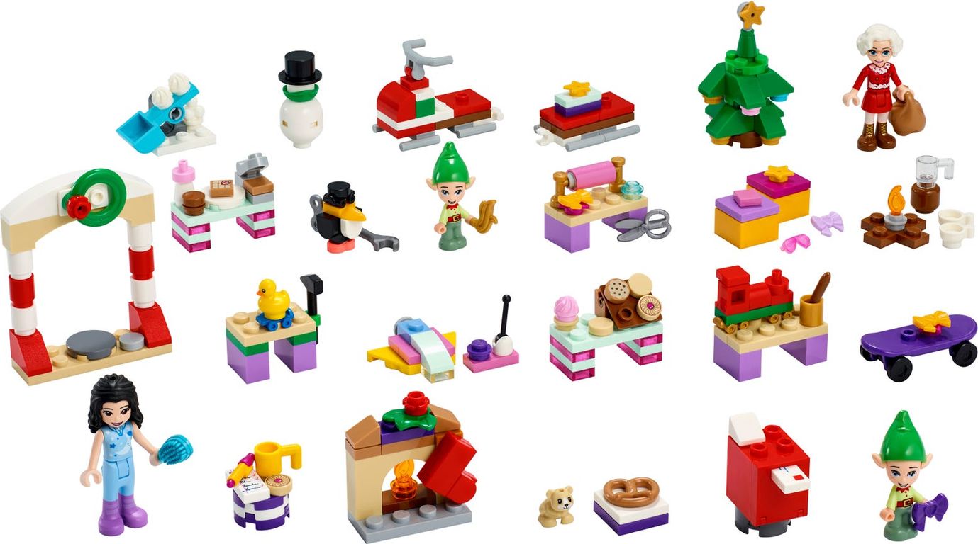 LEGO® Friends Calendario dell'Avvento componenti