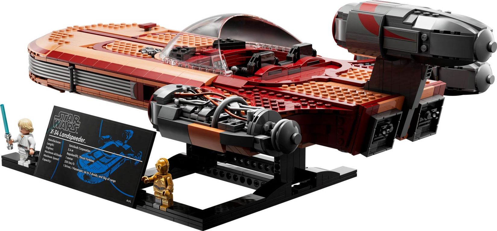 LEGO® Star Wars Speeder Terrestre de Luke Skywalker reverso