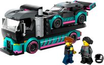 LEGO® City Race Car and Car Carrier Truck components