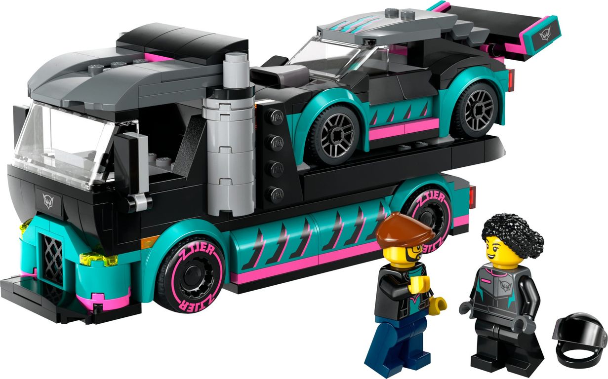 LEGO® City Autotransporter mit Rennwagen komponenten