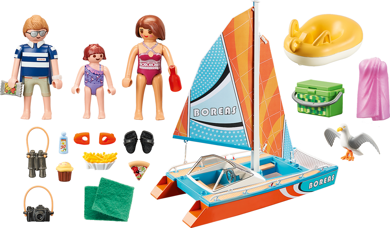 Playmobil® Family Fun Catamaran components
