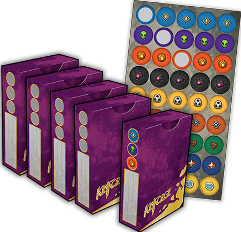 KeyForge: Worlds Collide - Premium Box komponenten