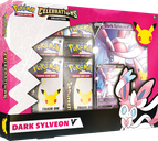 Pokemon TCG: Celebrations V Box – Lance's Charizard V & Dark Sylveon V caja