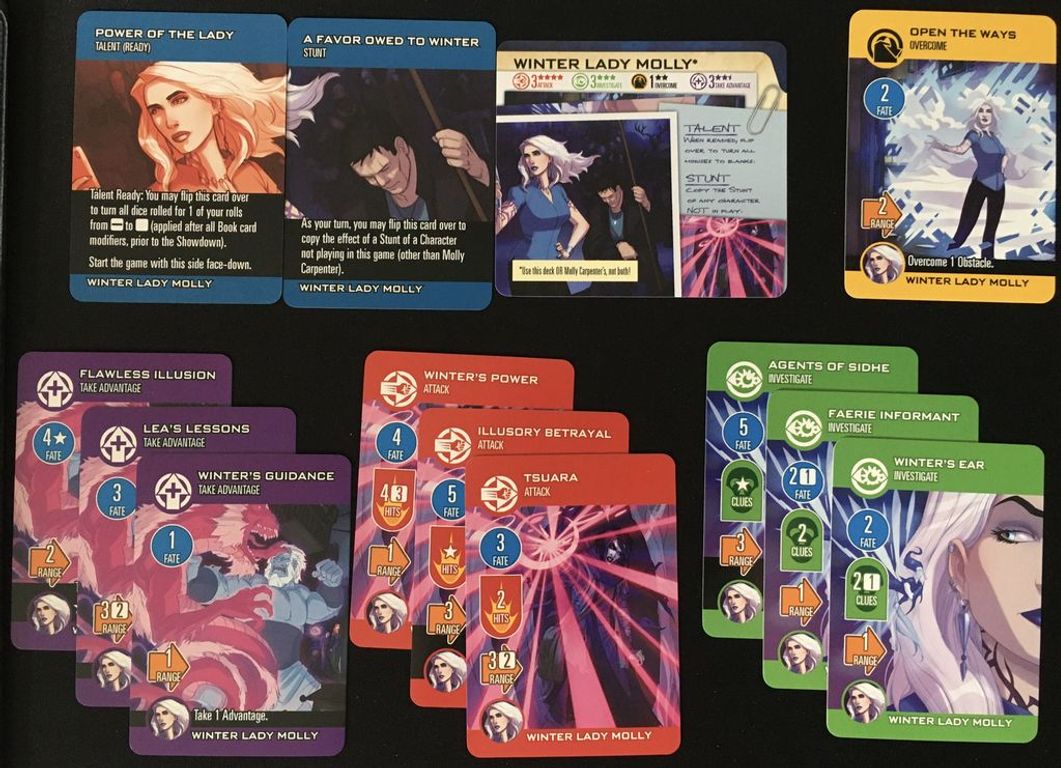 The Dresden Files Cooperative Card Game: Expansion 5 – Winter Schemes cartes