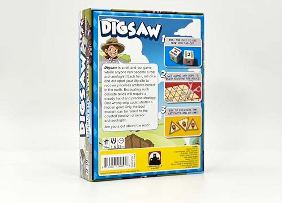Digsaw back of the box