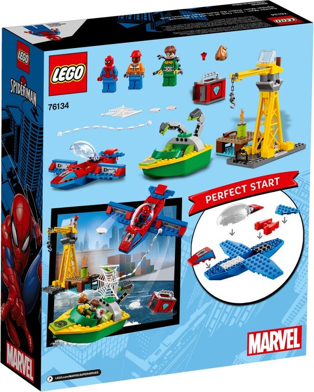 LEGO® Marvel Spider-Man: Doc Ock Diamond Heist achterkant van de doos