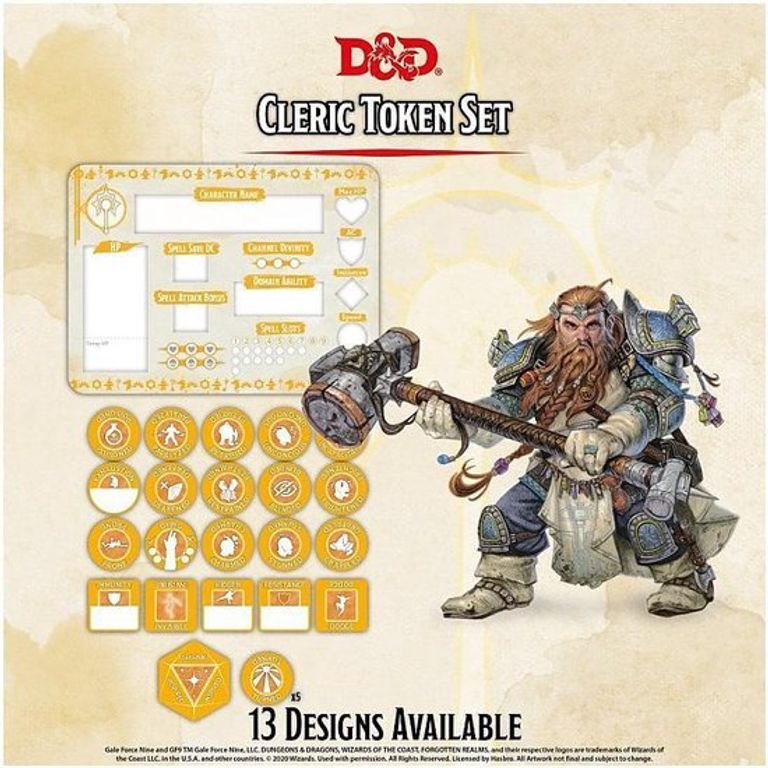 Dungeons & Dragons - Cleric Token Set spielablauf