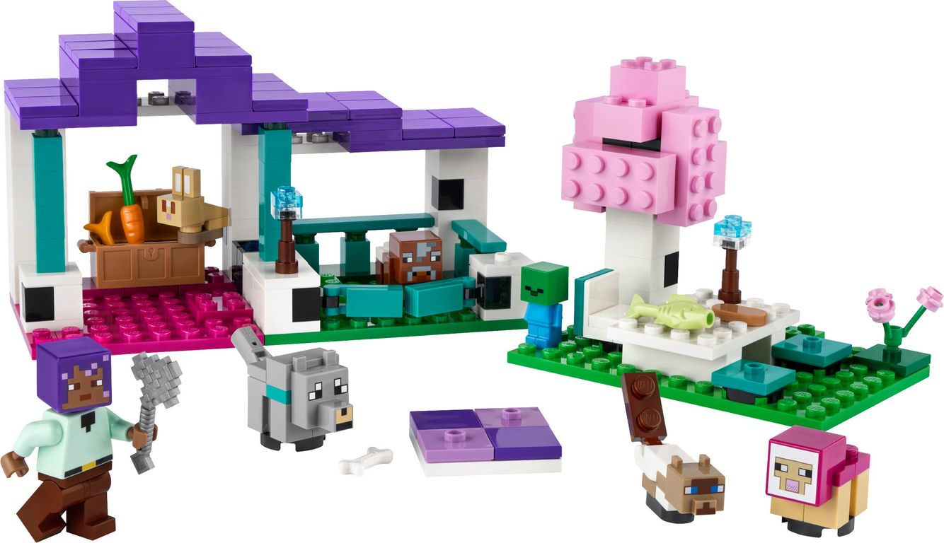 LEGO® Minecraft The Animal Sanctuary components