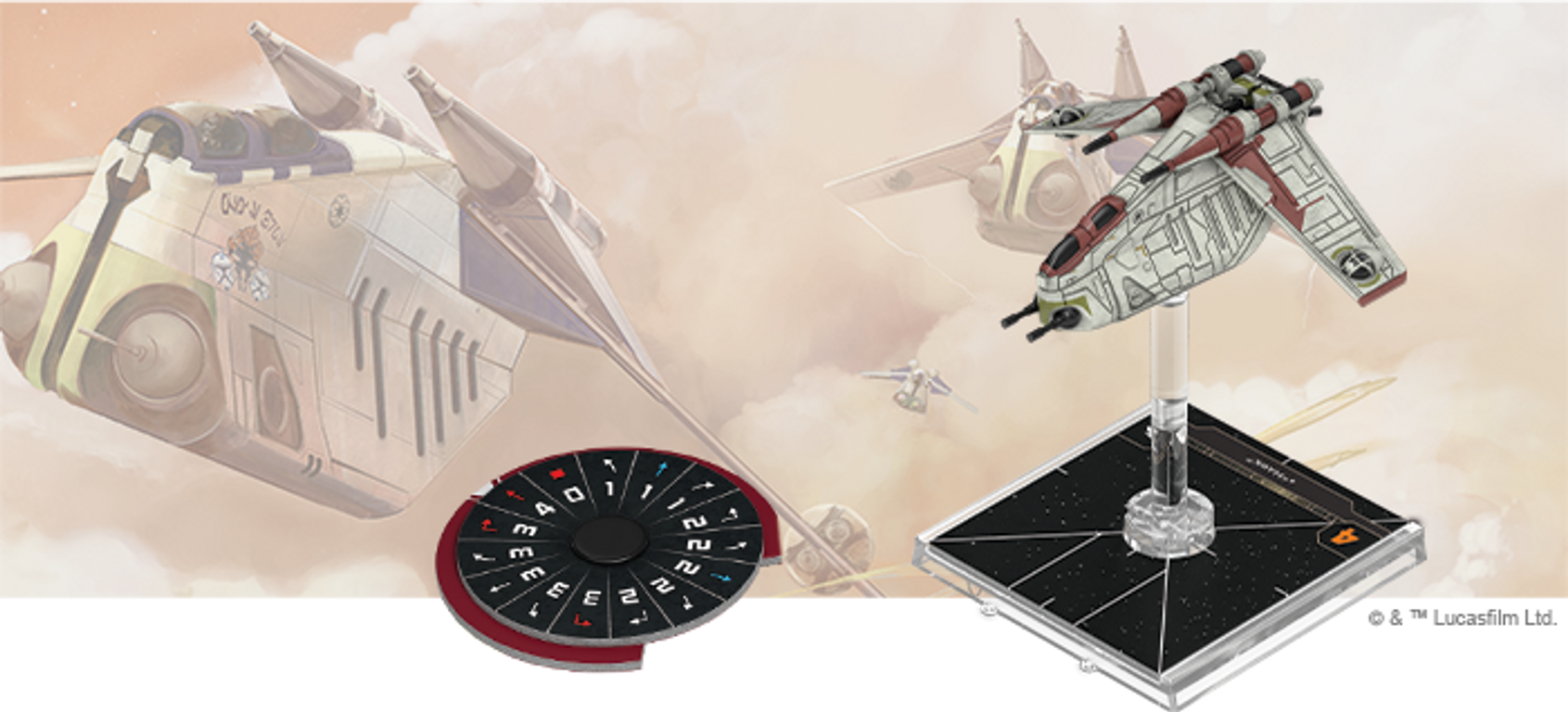 Star Wars: X-Wing (Second Edition) – LAAT/i Gunship Expansion Pack miniatur