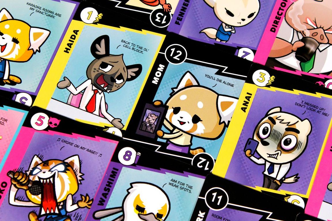 Aggretsuko: Work/Rage Balance cartas