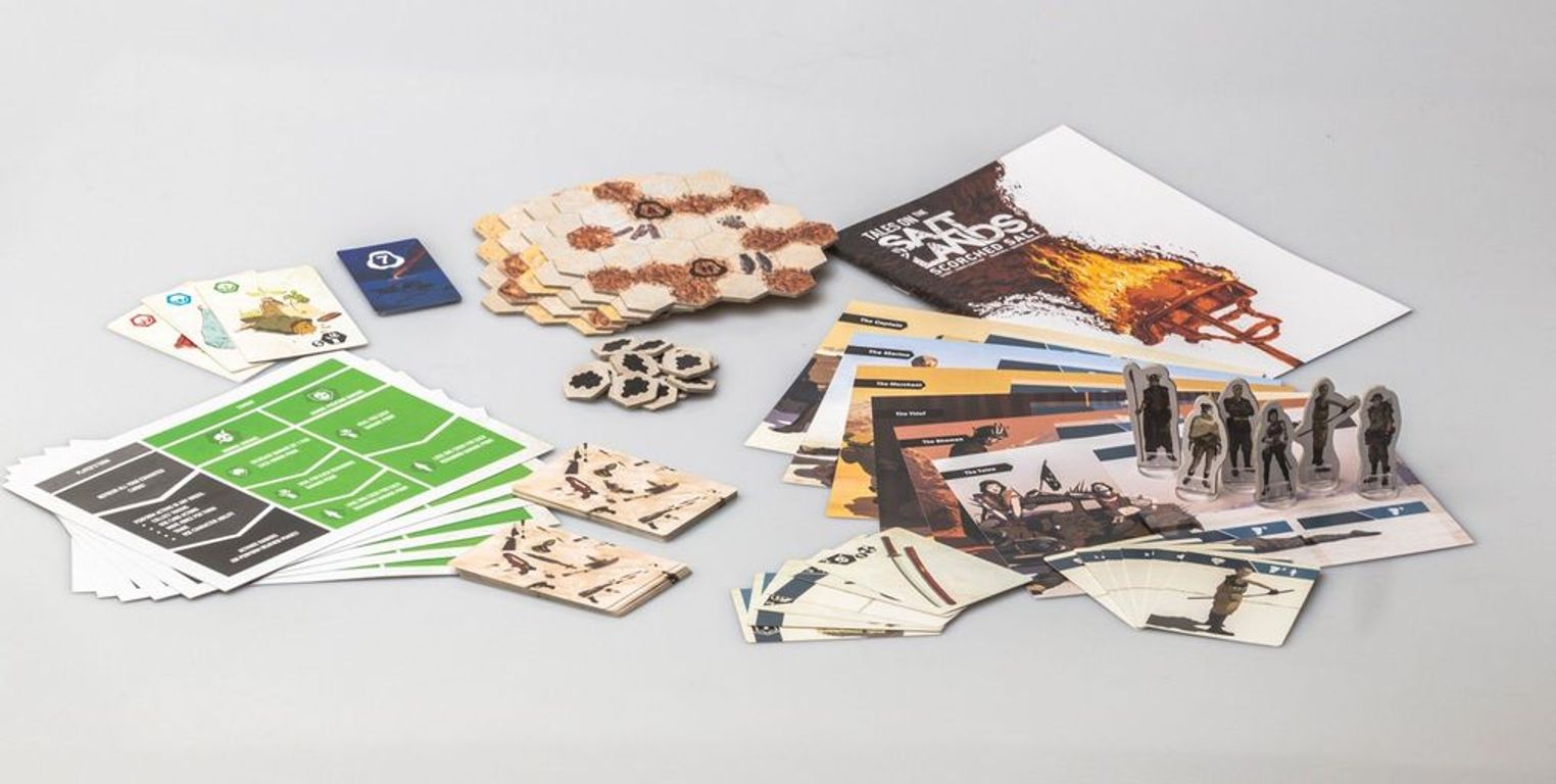Saltlands: Lost In The Desert Expansion componenten