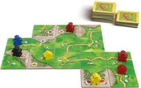 Carcassonne Door Berg en Dal componenten