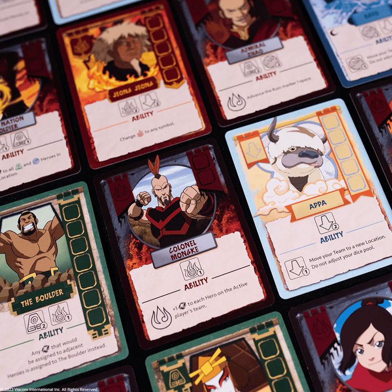 Avatar: The Last Airbender Fire Nation Rising carte