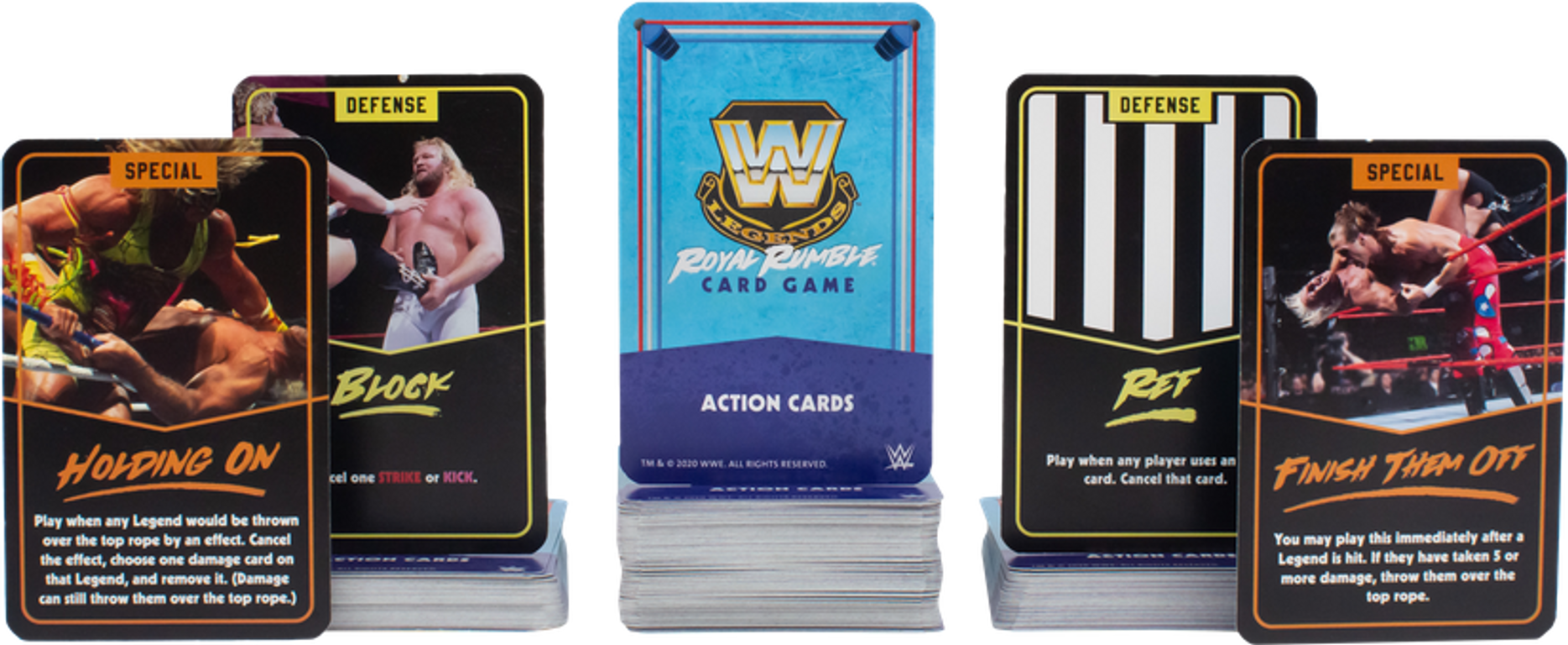 WWE Legends Royal Rumble Card Game cards
