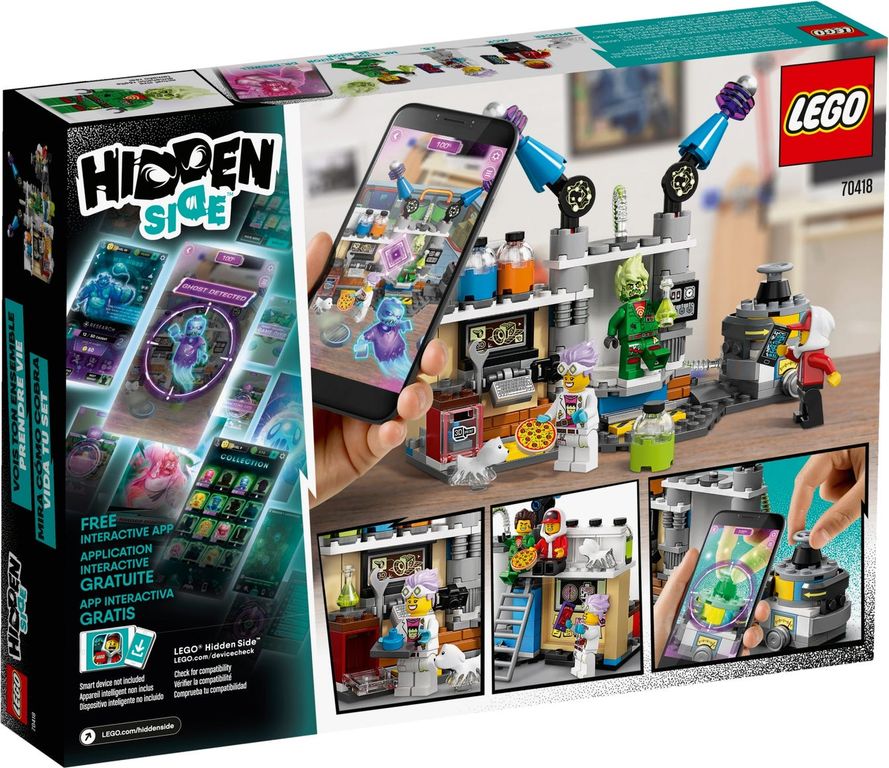 LEGO® Hidden Side Le laboratoire détecteur de fantômes dos de la boîte