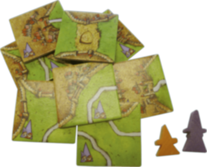 Carcassonne: Mage & Witch components