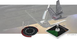 Star Wars: X-Wing (Second Edition) – Xi-class Light Shuttle Expansion Pack miniatures