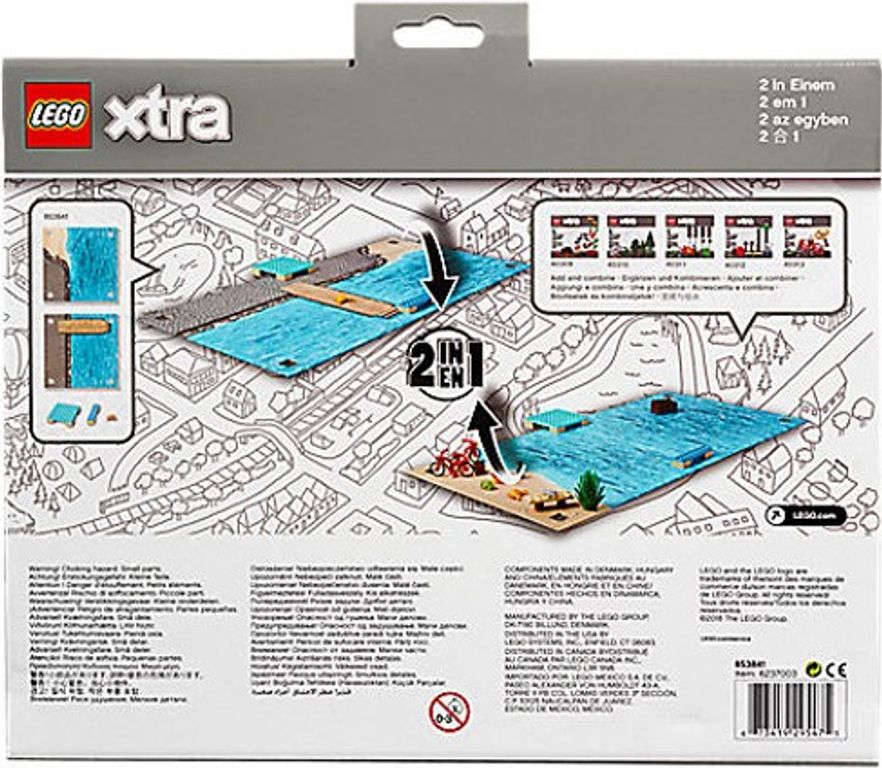 LEGO® Xtra Tapis de jeu « La mer » dos de la boîte