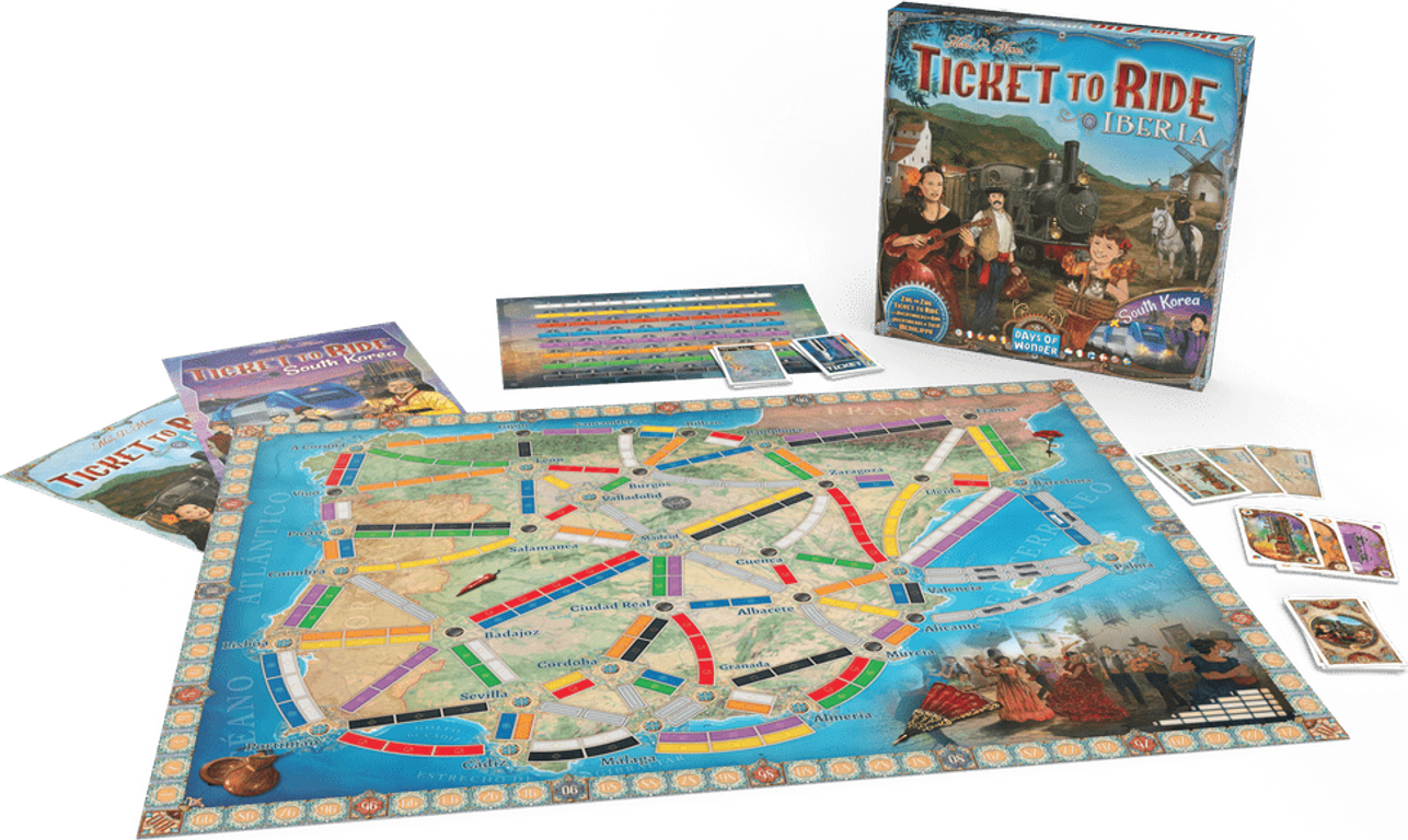 Ticket to Ride Map Collection 8: Iberica & South Korea caja