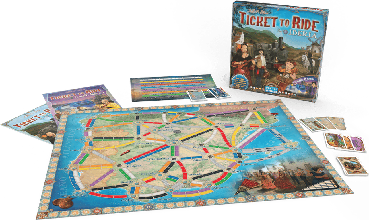 Ticket to Ride Map Collection 8: Iberica & South Korea boîte