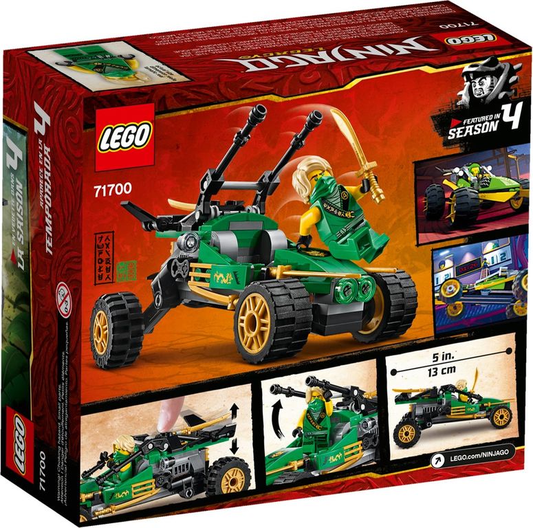 LEGO® Ninjago Jungle Raider back of the box