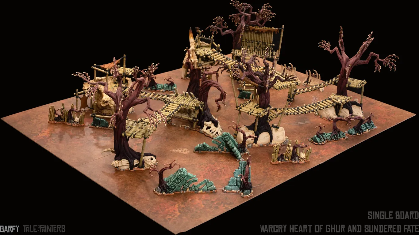 Warhammer Age of Sigmar: Warcry – Sundered Fate components