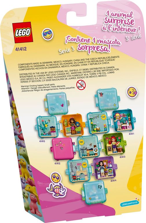 LEGO® Friends Olivias Sommer Würfel - Strandtag rückseite der box