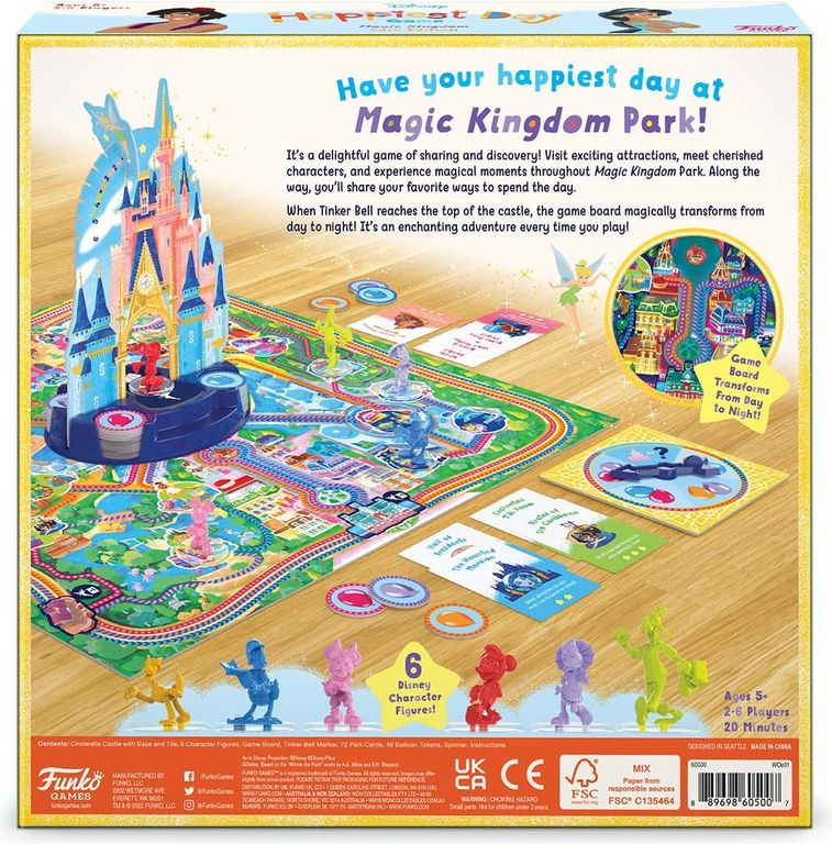 Disney Happiest Day Game rückseite der box