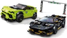 LEGO® Speed Champions Lamborghini Urus ST-X & Lamborghini Huracán Super Trofeo EVO spielablauf